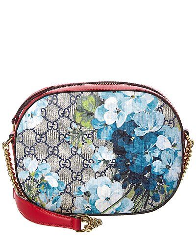 GG Blooms Supreme Canvas & Leather Crossbody | Rue La La