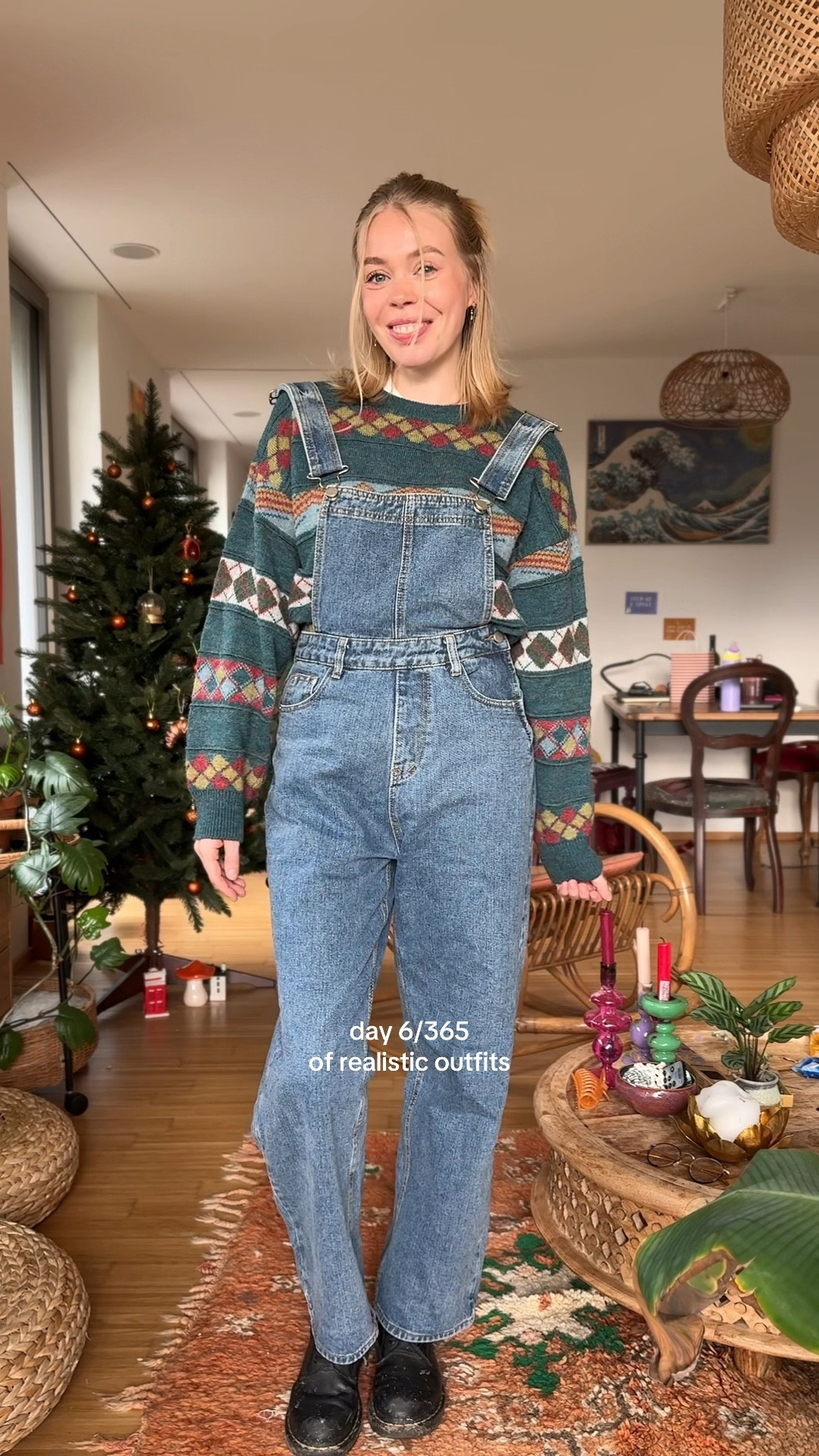day 6/365: keeping it comfy but vibey ✨ overalls + a vintage jumper + my trusty docs = an everyday slay.

#LTKeurope #LTKnederlands #LTKstyletip