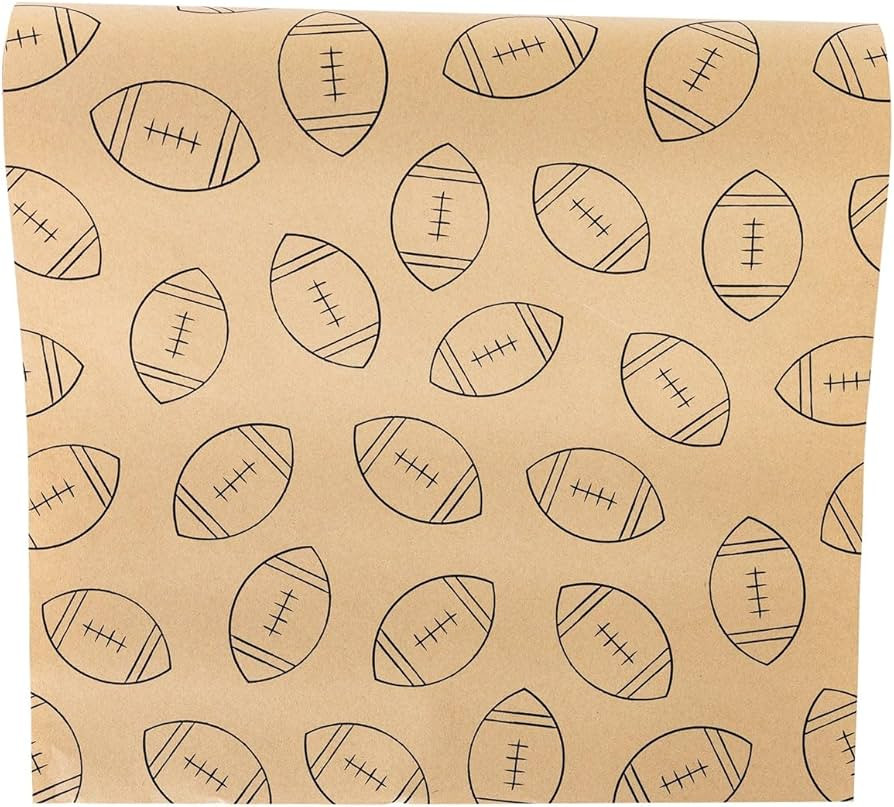 My Mind’s Eye Football Kraft Paper Table Runner – 16 Inch x 120 Inch Decorative Table Runner ... | Amazon (US)