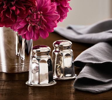 Heritage Silver Salt & Pepper Shakers | Pottery Barn (US)