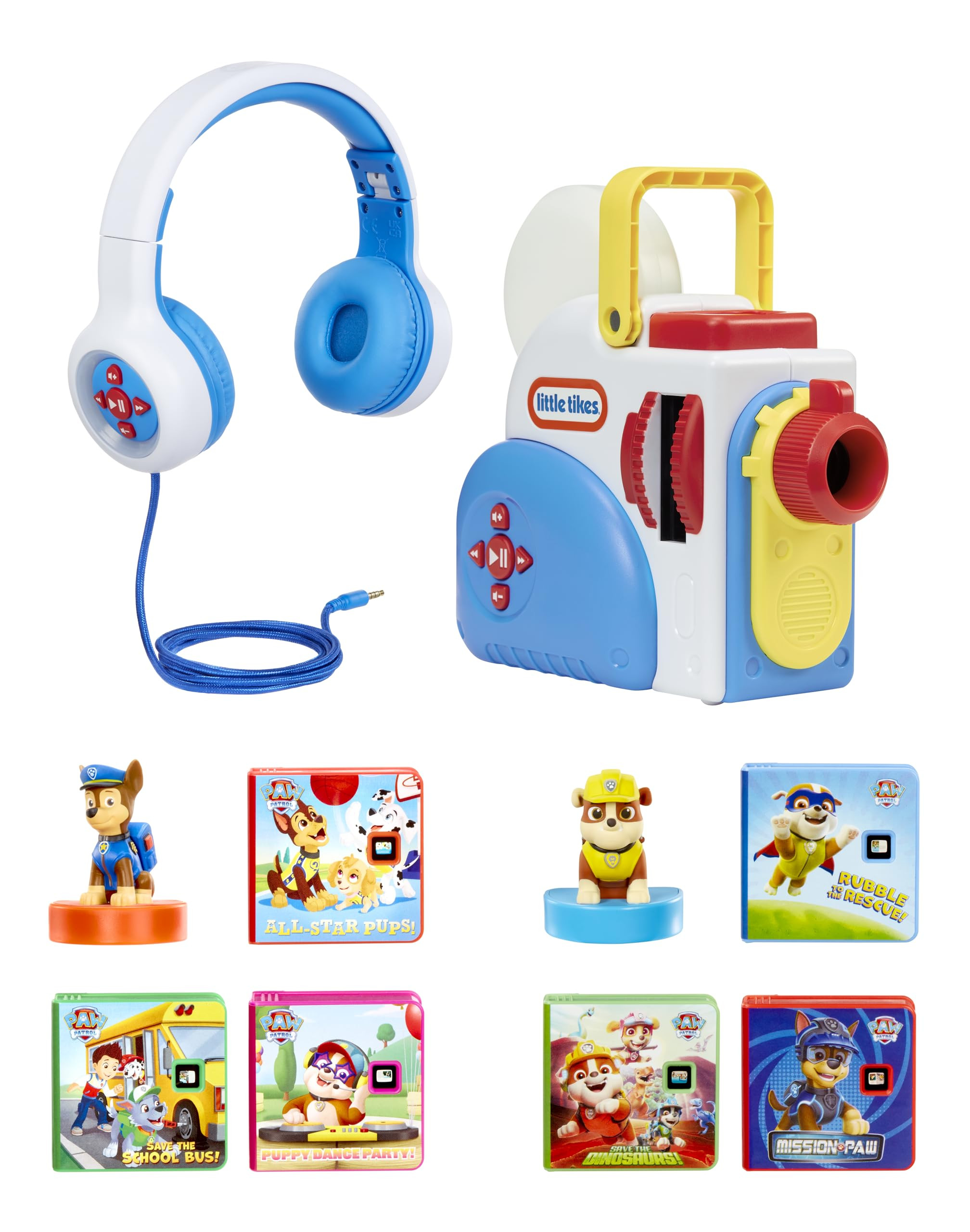 Little Tikes Story Dream Machine PAW Patrol Edition with Headphones, 6 PAW Patrol Stories & 2 Cha... | Amazon (US)