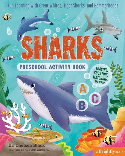 Sharks Preschool Activity Book: Fun Learning with Great Whites, Tiger Sharks, and Hammerheads | Amazon (US)