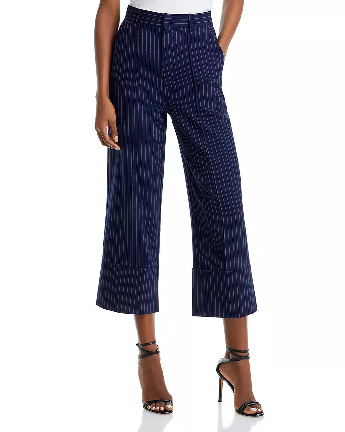 Pinstripe Twill Cropped Pants - 100% Exclusive | Bloomingdale's (US)