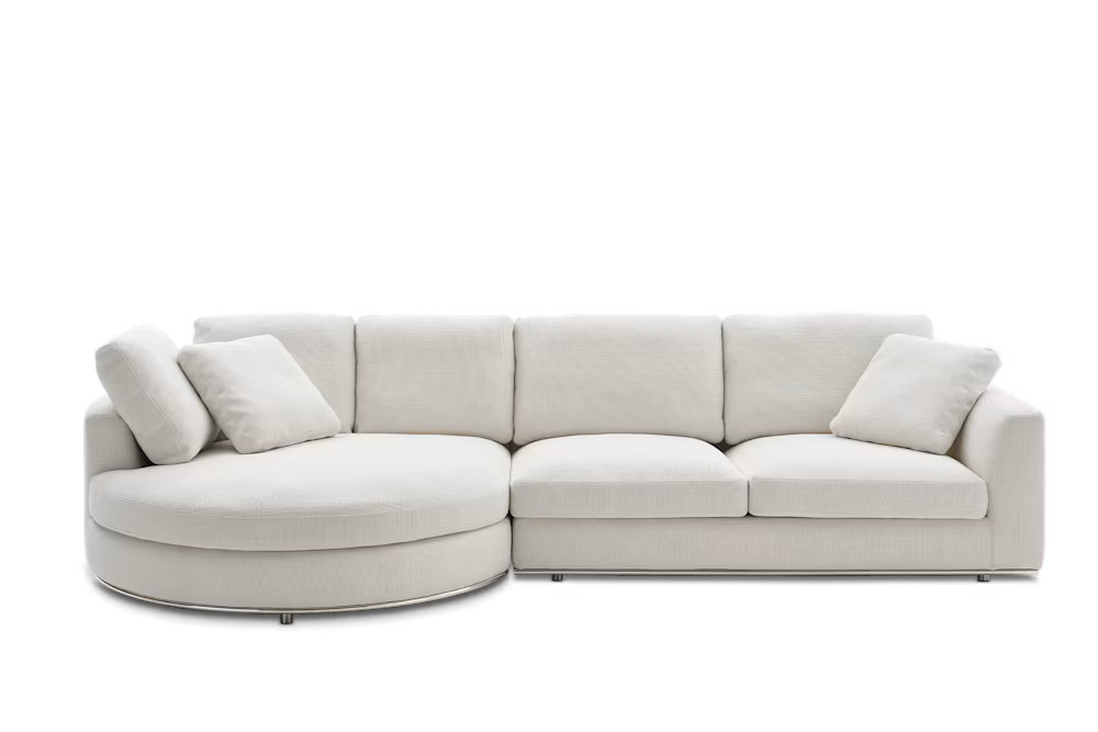 Hamilton Round Chaise Sectional Sofa | Castlery US
