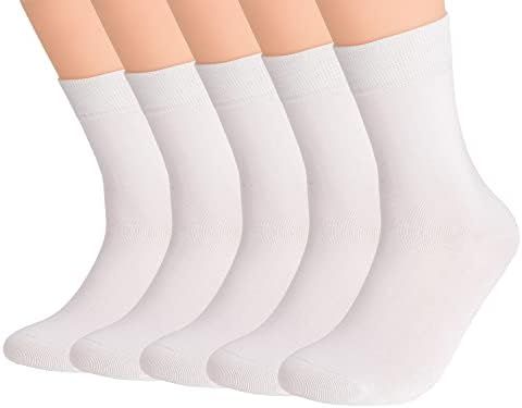 SRYL Womens Soft Cotton Dress Socks, Thin Crew Socks for Business Casual, Comfortable Breathable ... | Amazon (US)