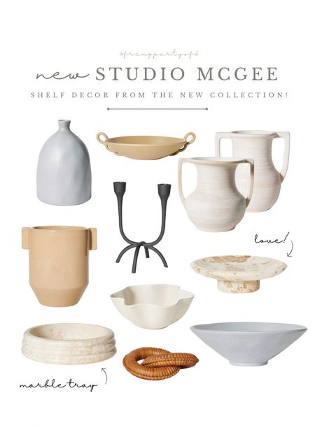 Shelf decor from the new Studio McGee Target collection! My favorite is the black candle holder and marble pedestal tray! Loving the warm tones, mixed with cool tones in this collection! These will sell out fast!

Interior decor, affordable home, neutral decor, marble tray, bowl, vase

#LTKhome #LTKunder50 #LTKstyletip