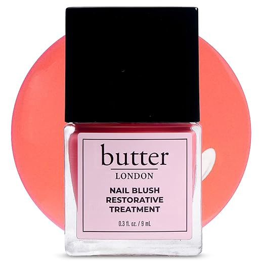 butter LONDON Nail Blush Restorative Strengthener, Tinted Sheer Nail Treatment - Sheer Buildable ... | Amazon (US)