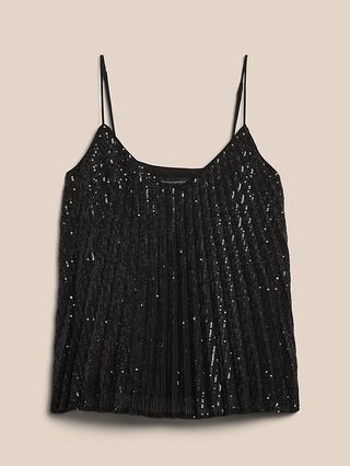 Sequin Pleated Camisole | Banana Republic (US)