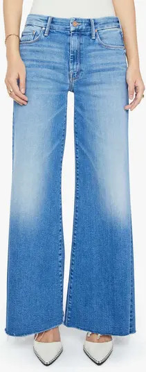 Lil' Roller Frayed Wide Leg Jeans | Nordstrom