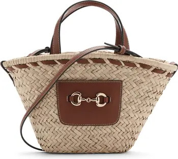 MANGO Small Natural Fiber Top Handle Bag | Nordstrom | Nordstrom