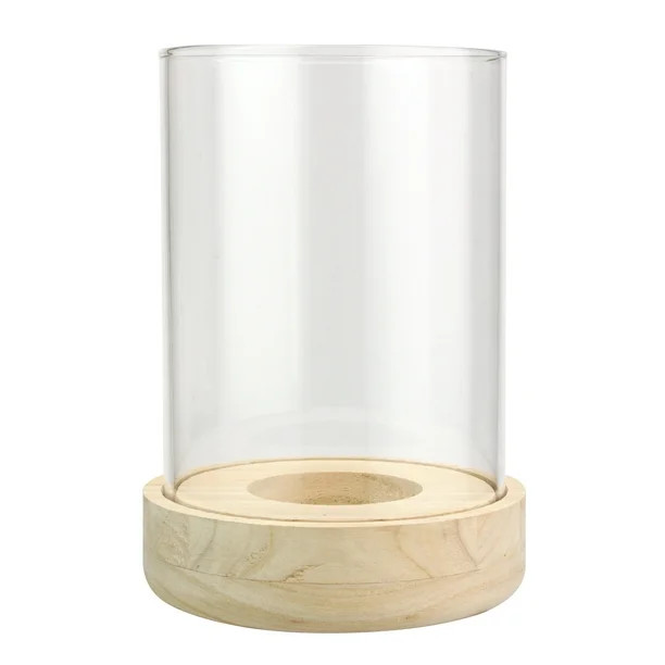 Better Homes & Gardens Wood and Glass Hurricane | Walmart (US)