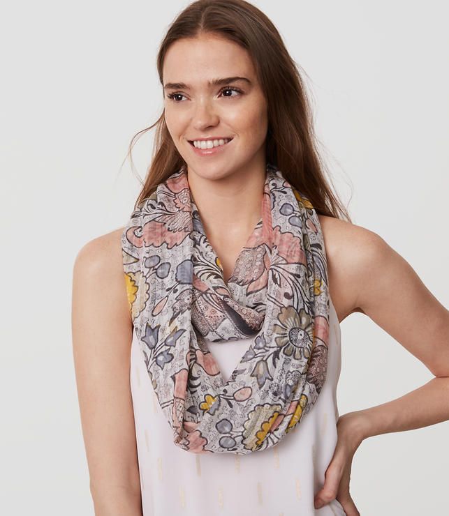 Cherry Blossom Infinity Scarf | LOFT