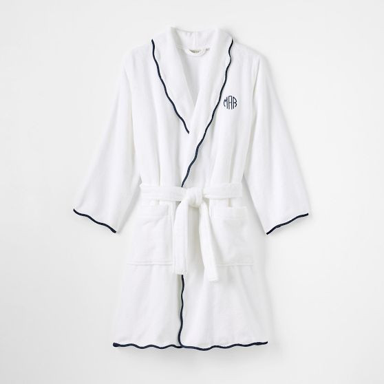 Hydrocotton Scalloped Bath Robe | Mark and Graham