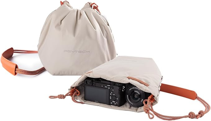 PGYTECH OneGo Drawstring Small Camera Bag, Soft Cute Camera Pouch Handbag compatible with Mirrorl... | Amazon (US)