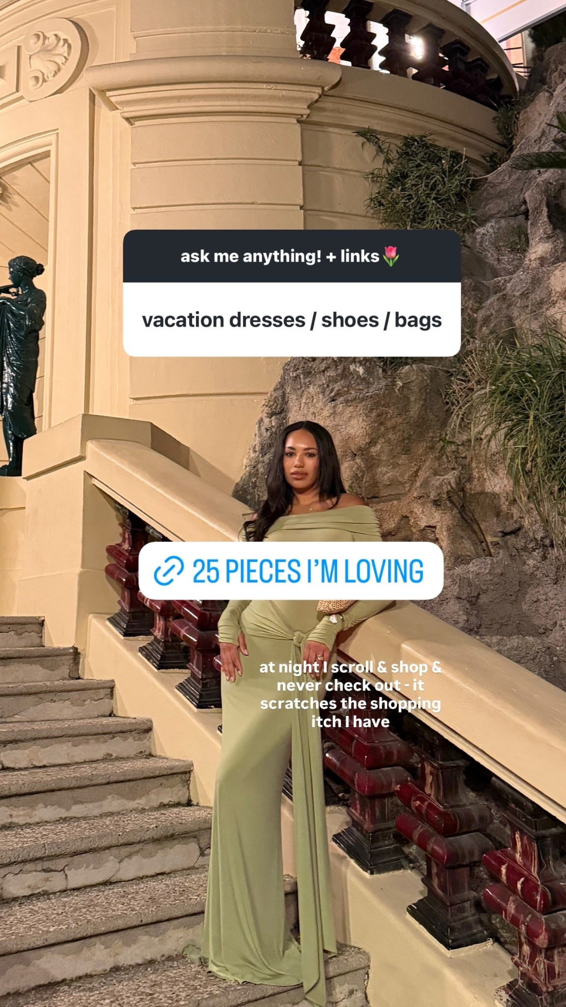 at night I scroll & shop & never check out - it scratches the shopping itch I have

these are the vacation dresses, shoes, and bags I’m loving right now!

#LTKootd #LTKSeasonal #LTKTravel