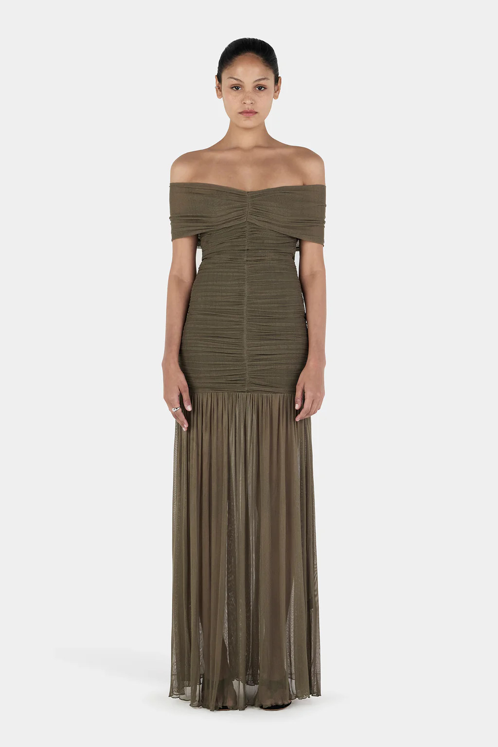 Willa Maxi Dress Olive | Hansen and Gretel