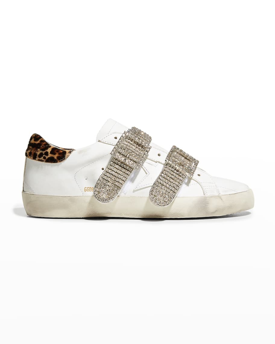 Golden Goose Old School Crystal Buckle Sneakers | Neiman Marcus