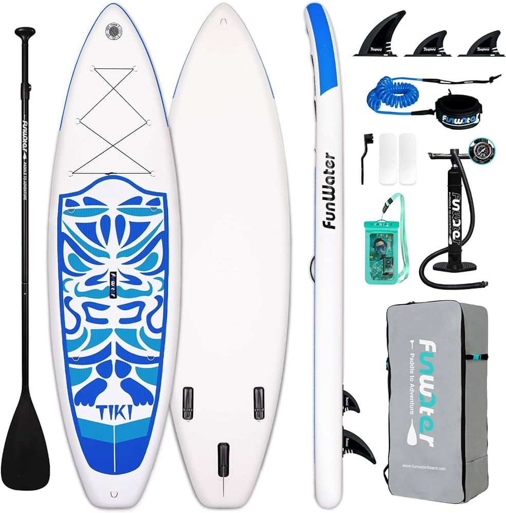 FunWater Inflatable Ultra-Light (17.6lbs) SUP for All Skill Levels Everything Included with Stand... | Amazon (US)
