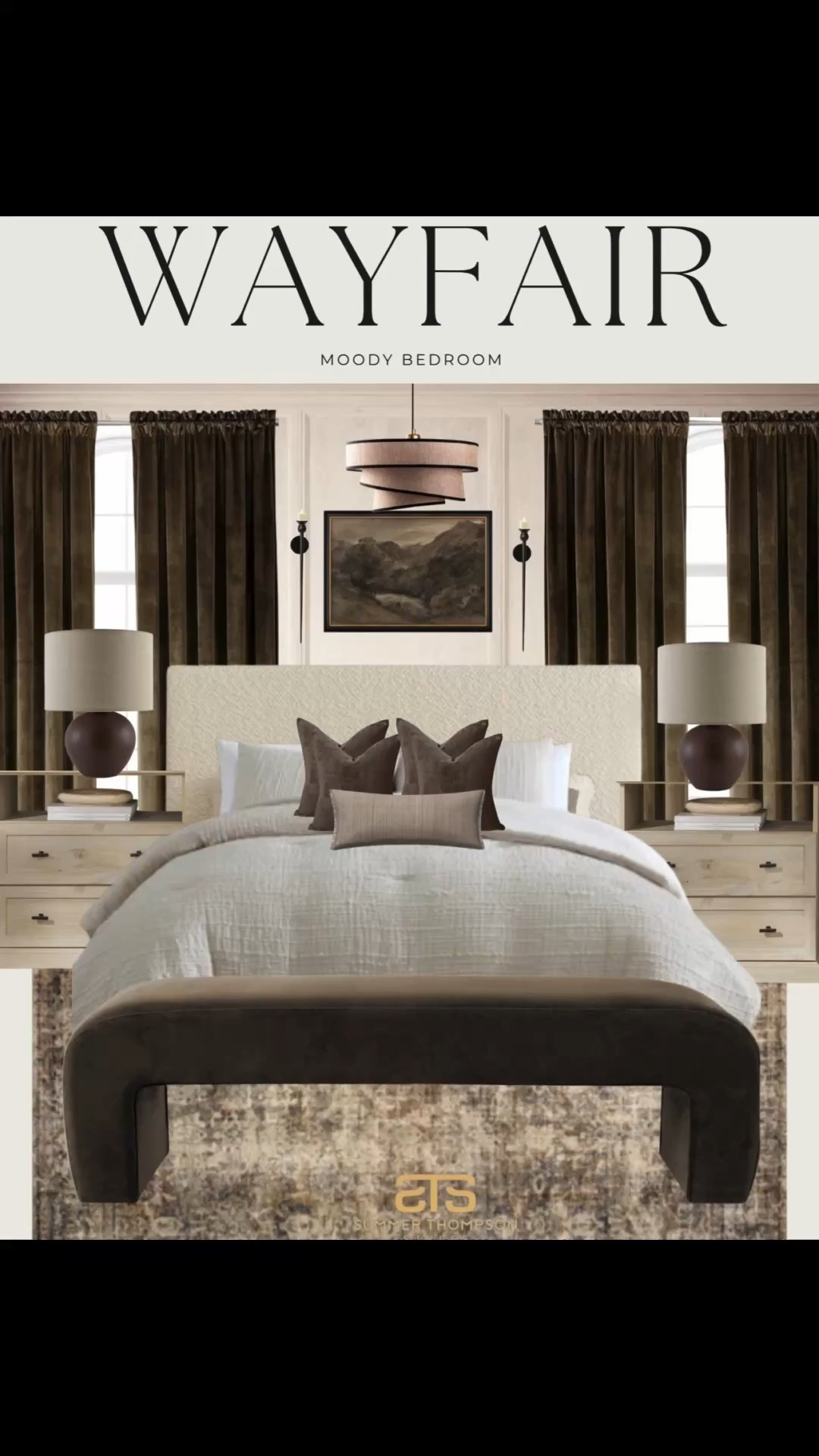 My Wayfair moody modern bedroom design 🤩

Moody modern bedroom
Moody bedroom
Interior design 
Home decor inspo 
 

#LTKHome