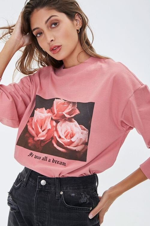 Rose Graphic Long Sleeve Tee | Forever 21 (US)