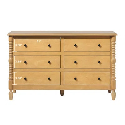 3-Piece Traditional Walker Edison Easy Assembly Vivienne Two 2-Drawer Nightstands and 6-Drawer Dresser | Wayfair North America
