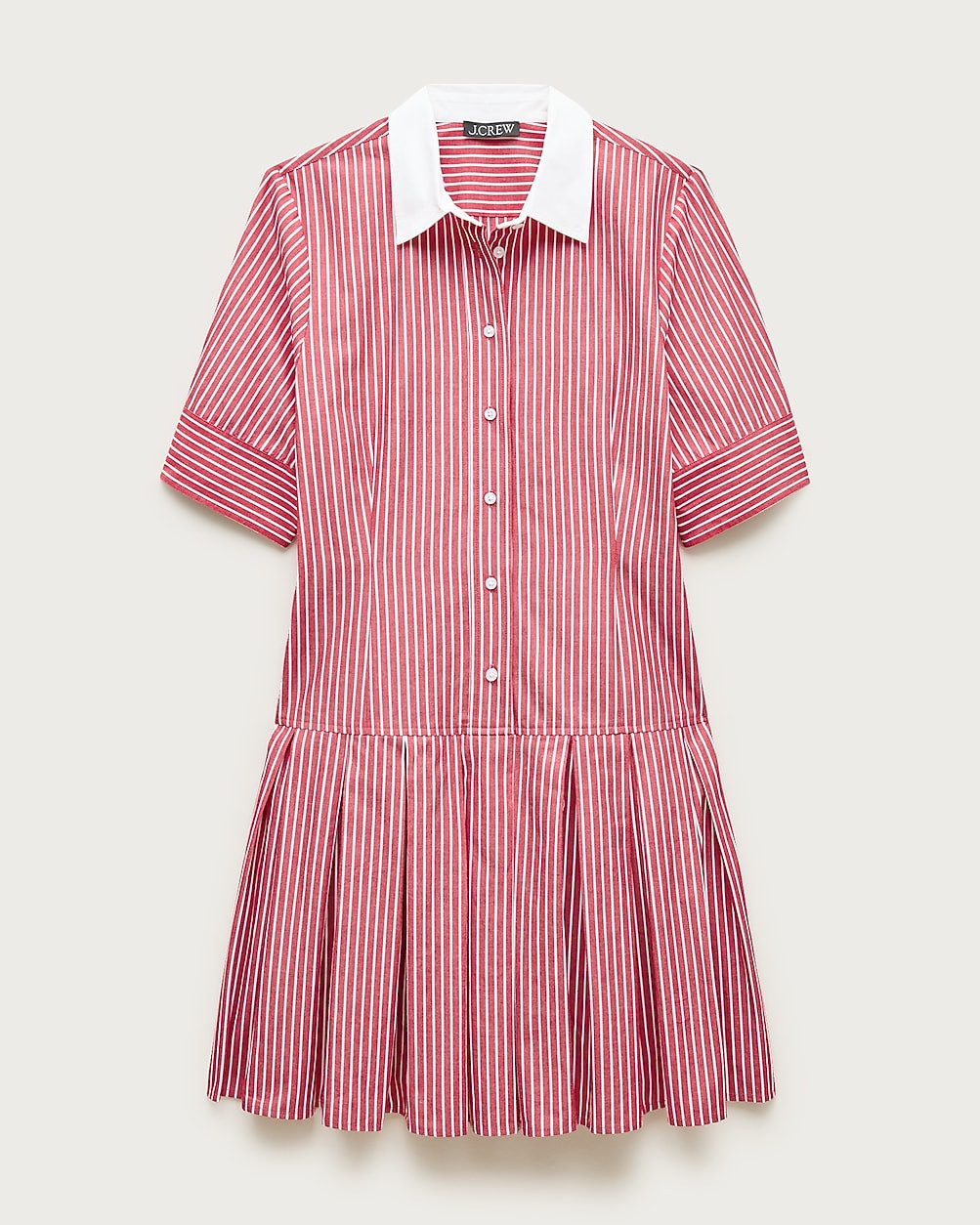 Ophelia mini shirt-dress in striped cotton poplin | J. Crew US