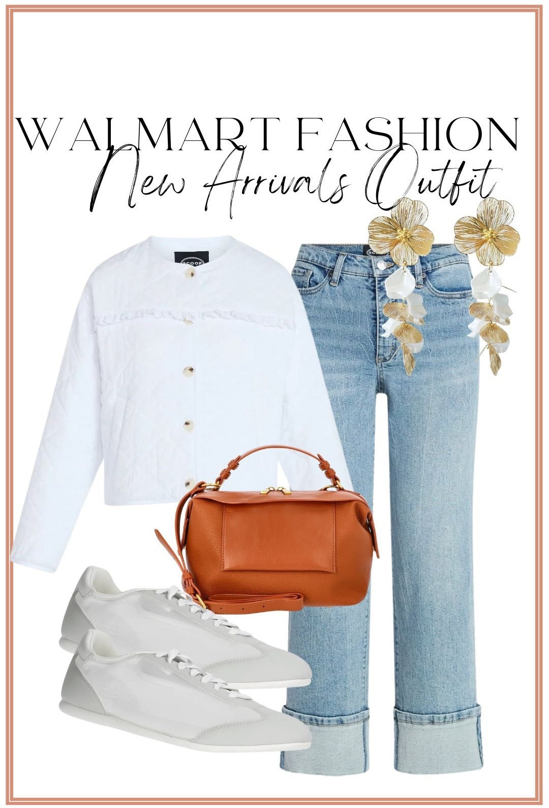 Another Walmart fashion outfit I am obsessed with 🤍
This look is such a perfect everyday spring outfit and everything looks way more expensive than it is.

The white jacket is lightweight and so flattering, the jeans have the best fit, and I love this with sneakers and a cute bag for an easy everyday look. Walmart fashion has seriously stepped up lately and the new arrivals are so good.

Perfect for school drop-off, errands, travel days, or casual weekends.

#WalmartFashion #WalmartFinds #WalmartOutfit #SpringOutfit #CasualStyle #MomOutfit #AffordableFashion #WalmartNewArrivals #EverydayOutfit #DenimOutfit #WalmartStyle #OOTD


#LTKPetite #LTKootd