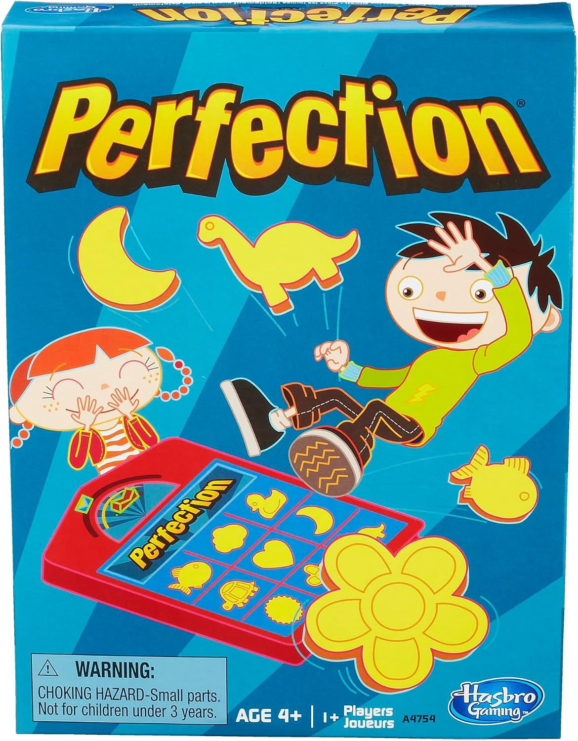Hasbro Gaming Perfection Popping Shapes and Pieces Game for Kids Ages 4 and Up | Amazon (US)