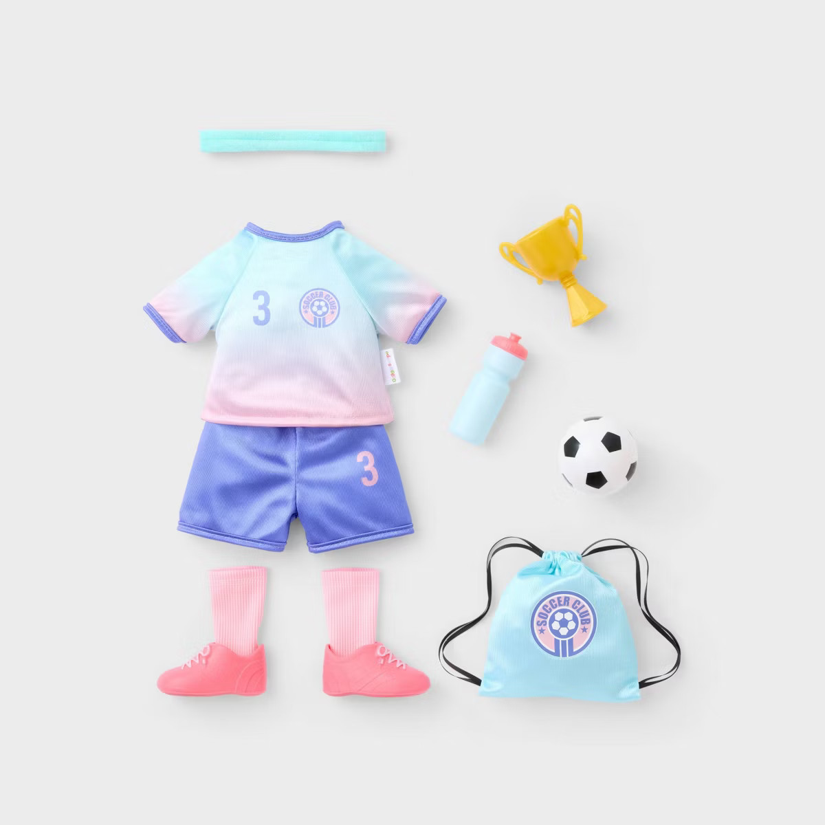 14" Baby Doll Soccer Uniform Outfit - Gigglescape™ | Target
