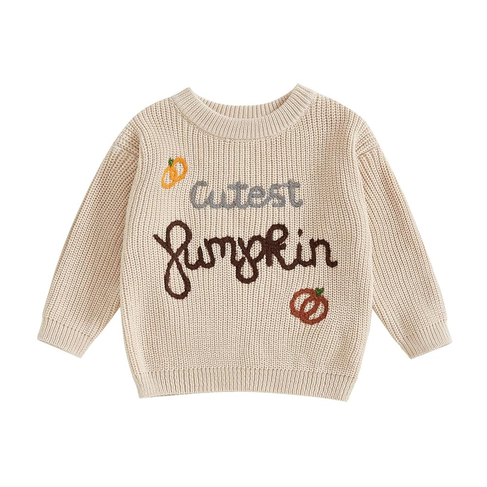 YINGISFITM Thanksgiving Baby Girl Boy Outfit Toddler Thanksgiving Halloween Sweater Knit Sweaters... | Amazon (US)