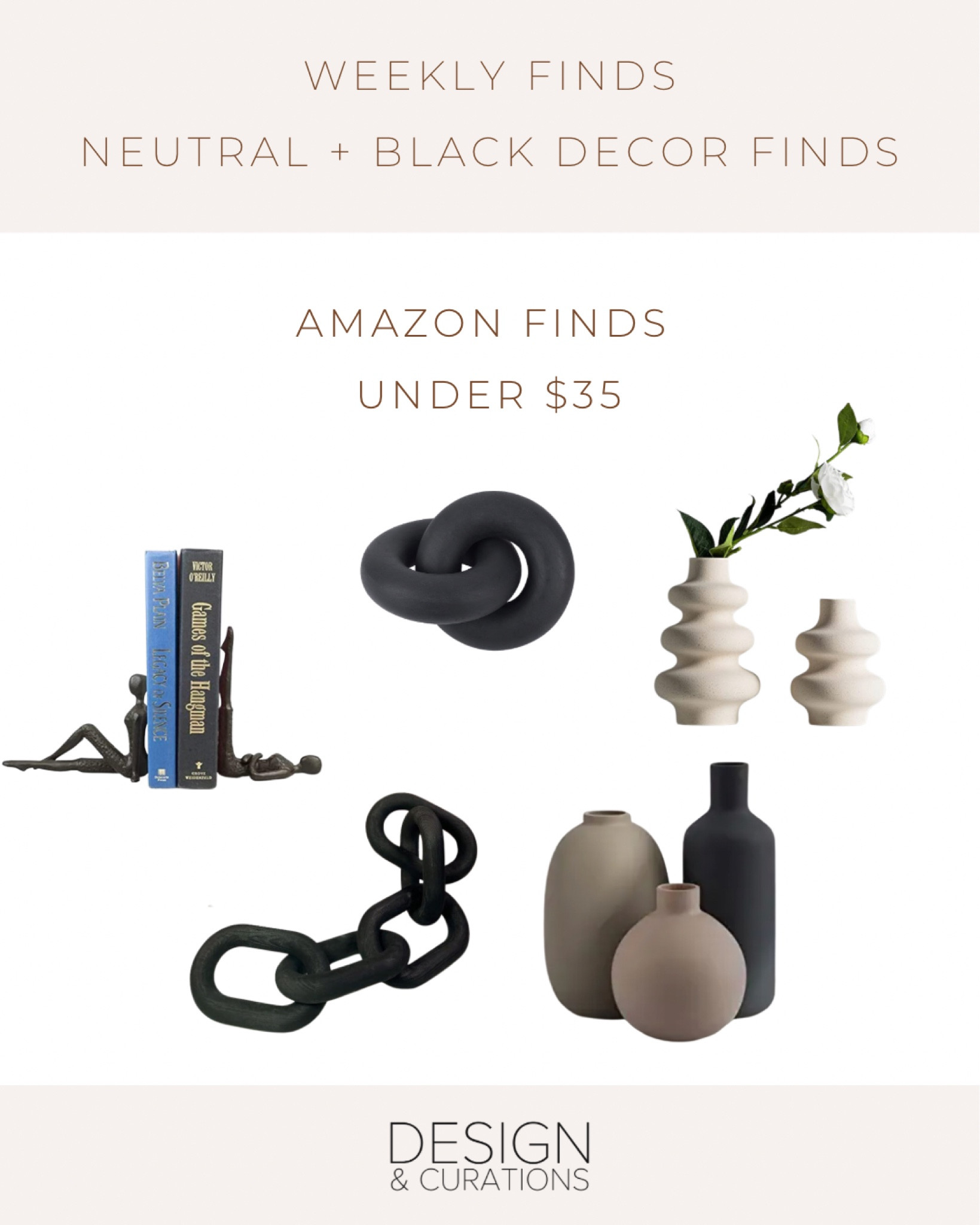 Amazon, library decor, coffee table decor, affordable, decor, chain, decor, small vase, book end, Amazon, decor finds. 

#LTKhome #LTKunder50 #LTKFind