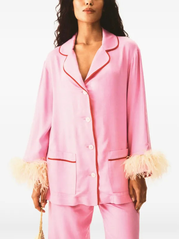 pyjama \u00e0 plumes d\u00e9tachables | Farfetch Global