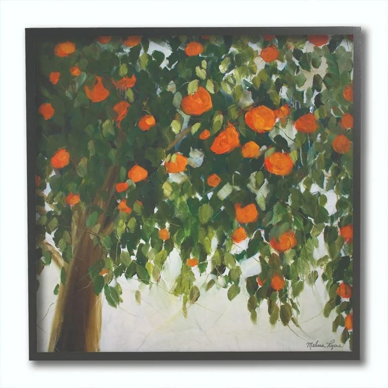 Stupell Industries Abstract Orange Tree Painting Framed Giclee Texturized Art by Melissa Lyons | Walmart (US)