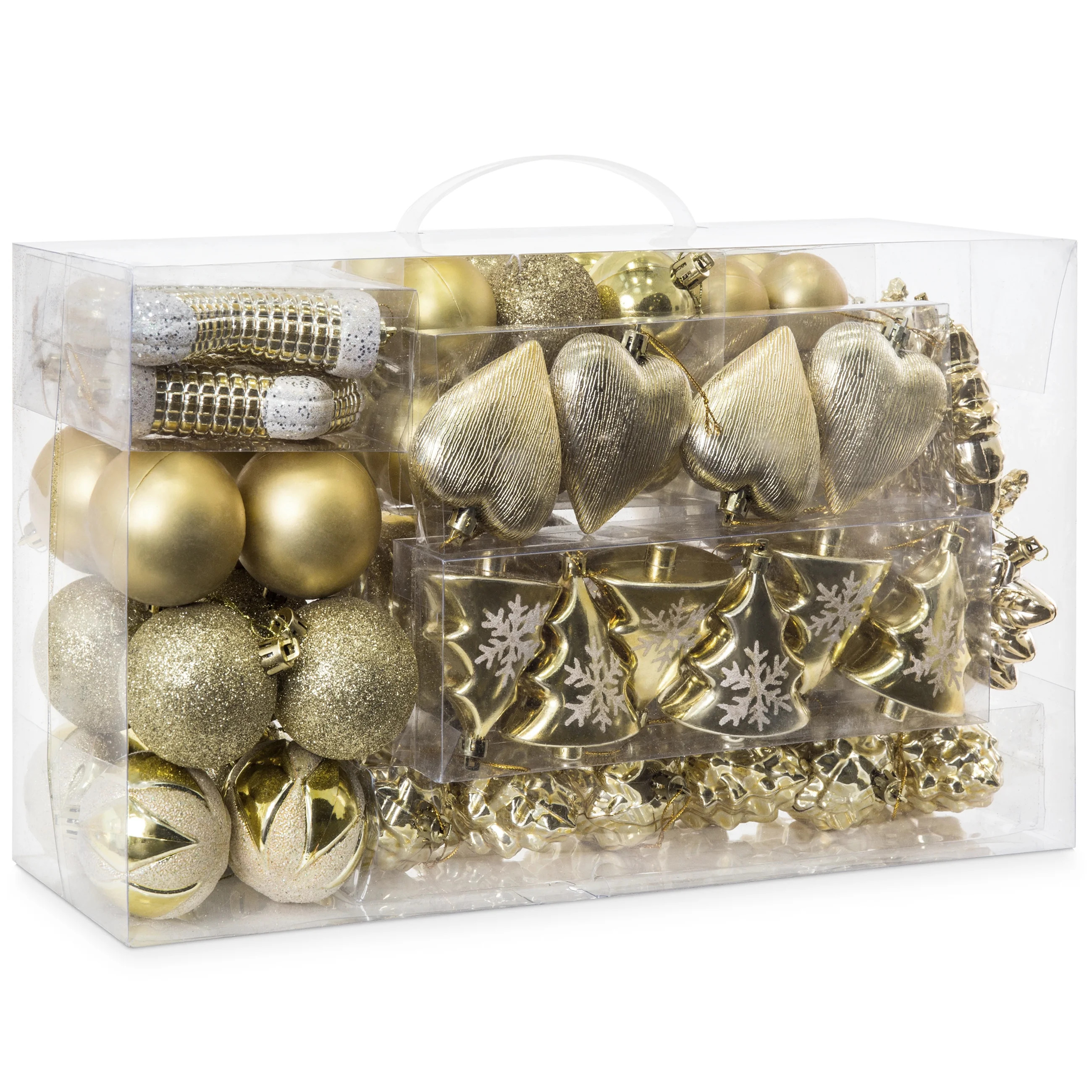 Best Choice Products Set of 72 Shatterproof Handcrafted Assorted Hanging Christmas Ornaments w/ E... | Walmart (US)