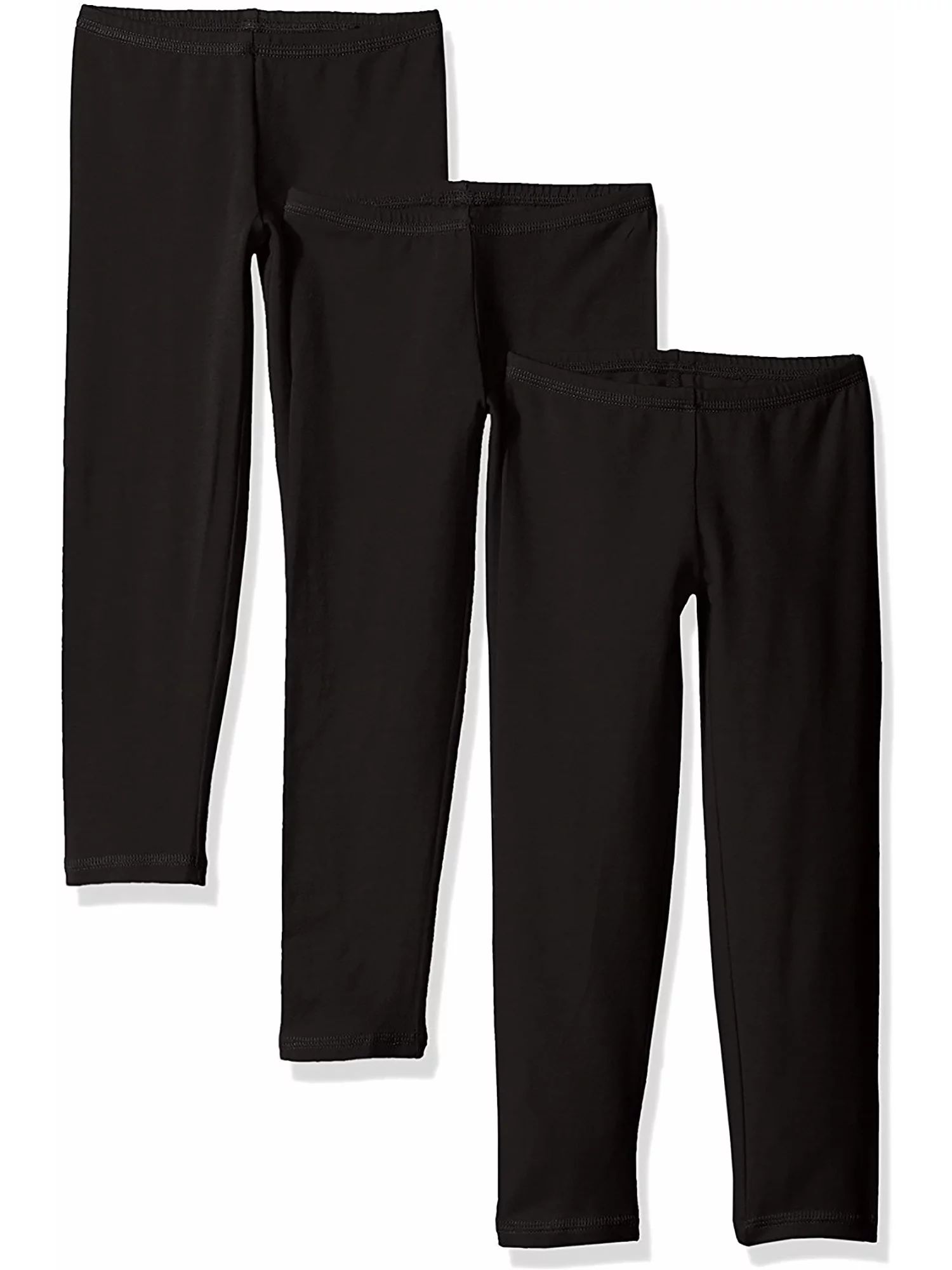 Hanes Girls Cotton Leggings, 3-Pack, Sizes 4-16 | Walmart (US)