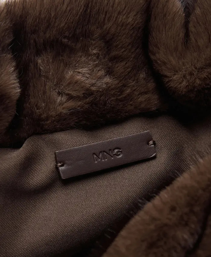 MANGO Faux Fur Darwstring Clutch | Nordstrom | Nordstrom