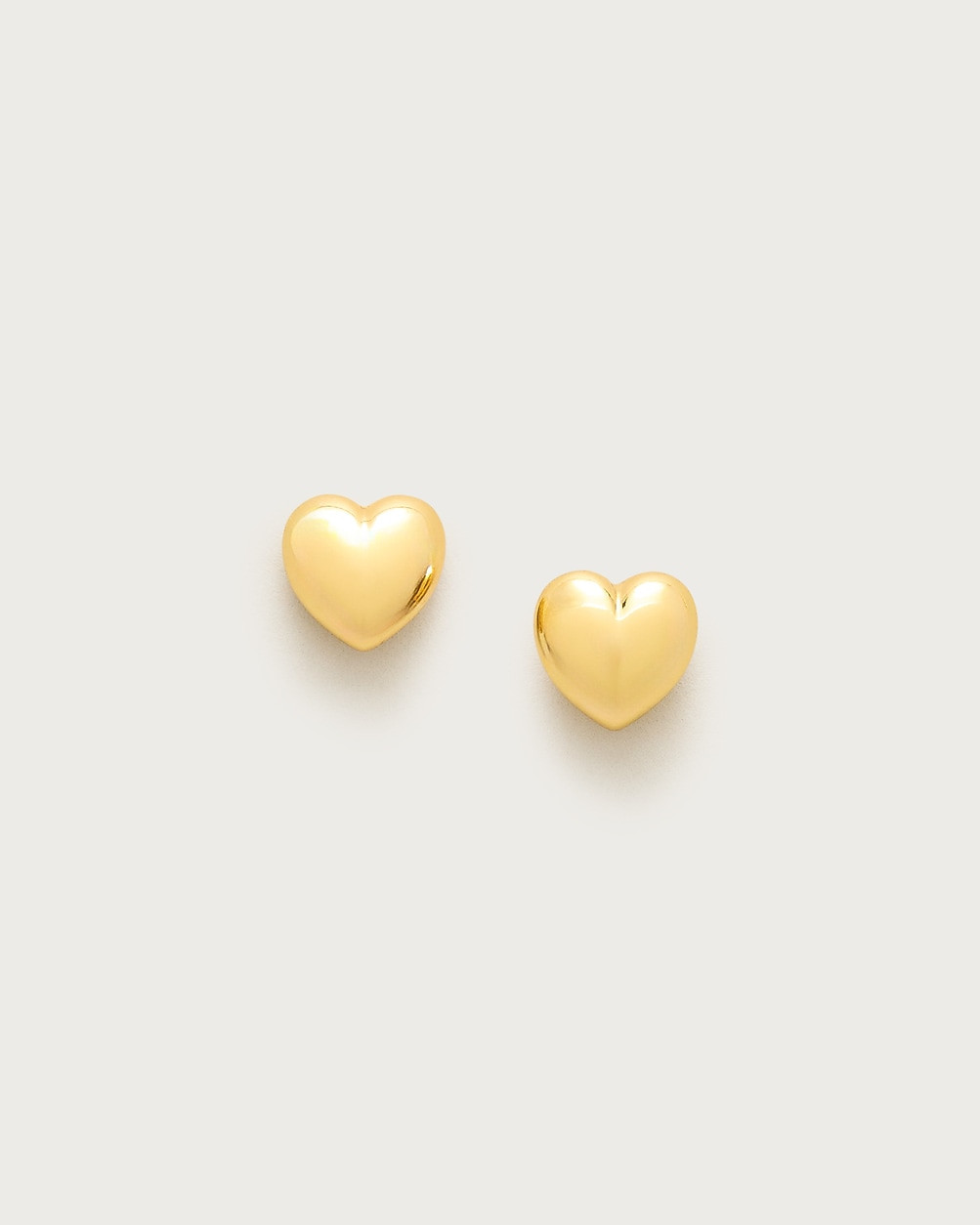 Metallic heart studs | J. Crew US