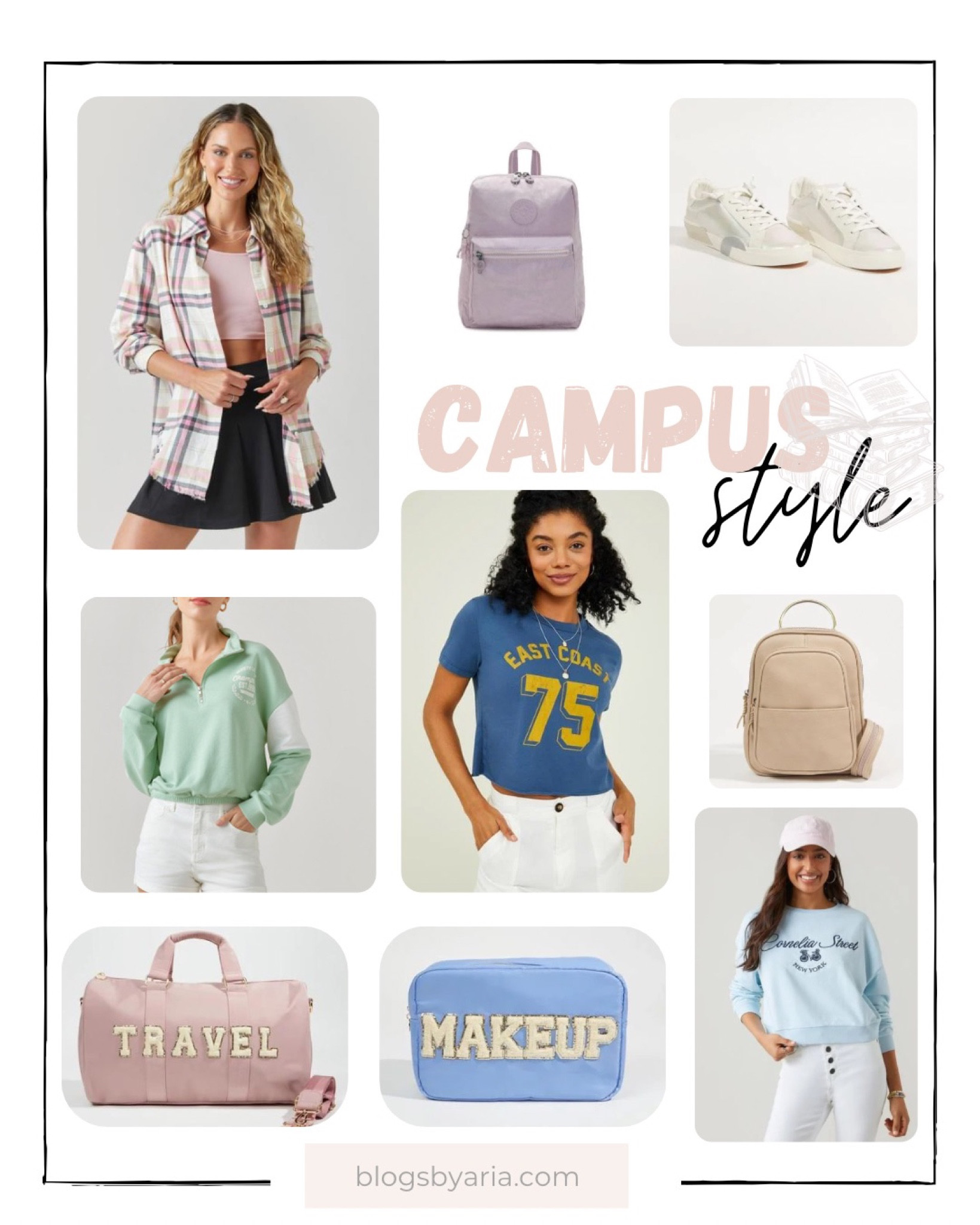 Campus style - College girl style. College girl outfit ideas. High school girl outfit ideas. Teen girl outfits. College fits. College outfit ideas. Comfy school outfits. Casual college outfits. Everyday college outfits. Outfit ideas for school. College girl aesthetic. 


#LTKU #ltkseasonal #ltkfind #LTKshoecrush #LTKunder100 #LTKunder50 

#LTKsalealert #LTKBacktoSchool #LTKstyletip