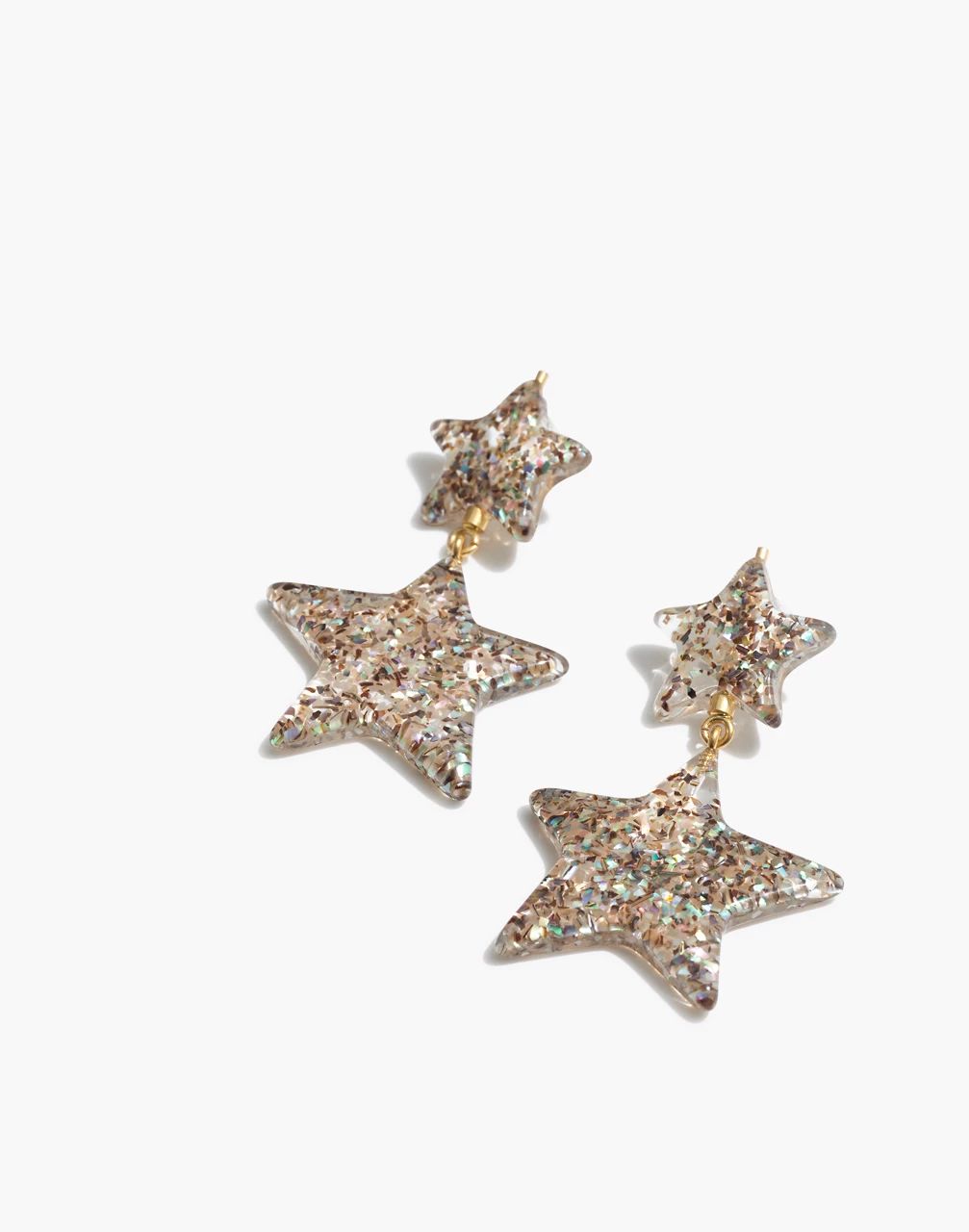 Glitter Star Statement Earrings | Madewell