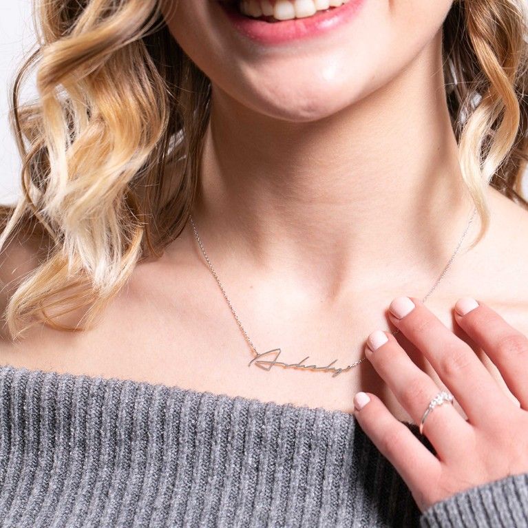 Personalized Signature Name Necklace | Jewlr