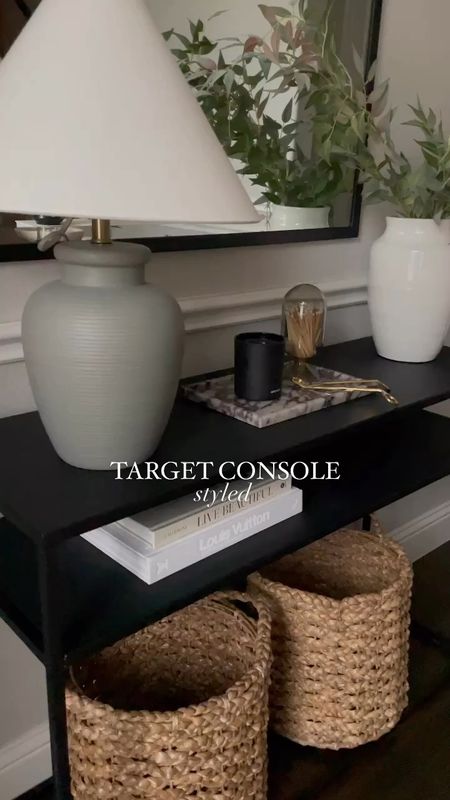 This affordable Target console table is great for entryways and small spaces.


Living room inspiration, home decor, our everyday home, console table, arch mirror, faux floral stems, Area rug, console table, wall art, swivel chair, side table, coffee table, coffee table decor, bedroom, dining room, kitchen,neutral decor, budget friendly, affordable home decor, home office, tv stand, sectional sofa, dining table, affordable home decor, floor mirror, budget friendly home decor, dresser, king bedding, oureverydayhome 

#LTKHome #LTKFindsUnder50 #LTKVideo