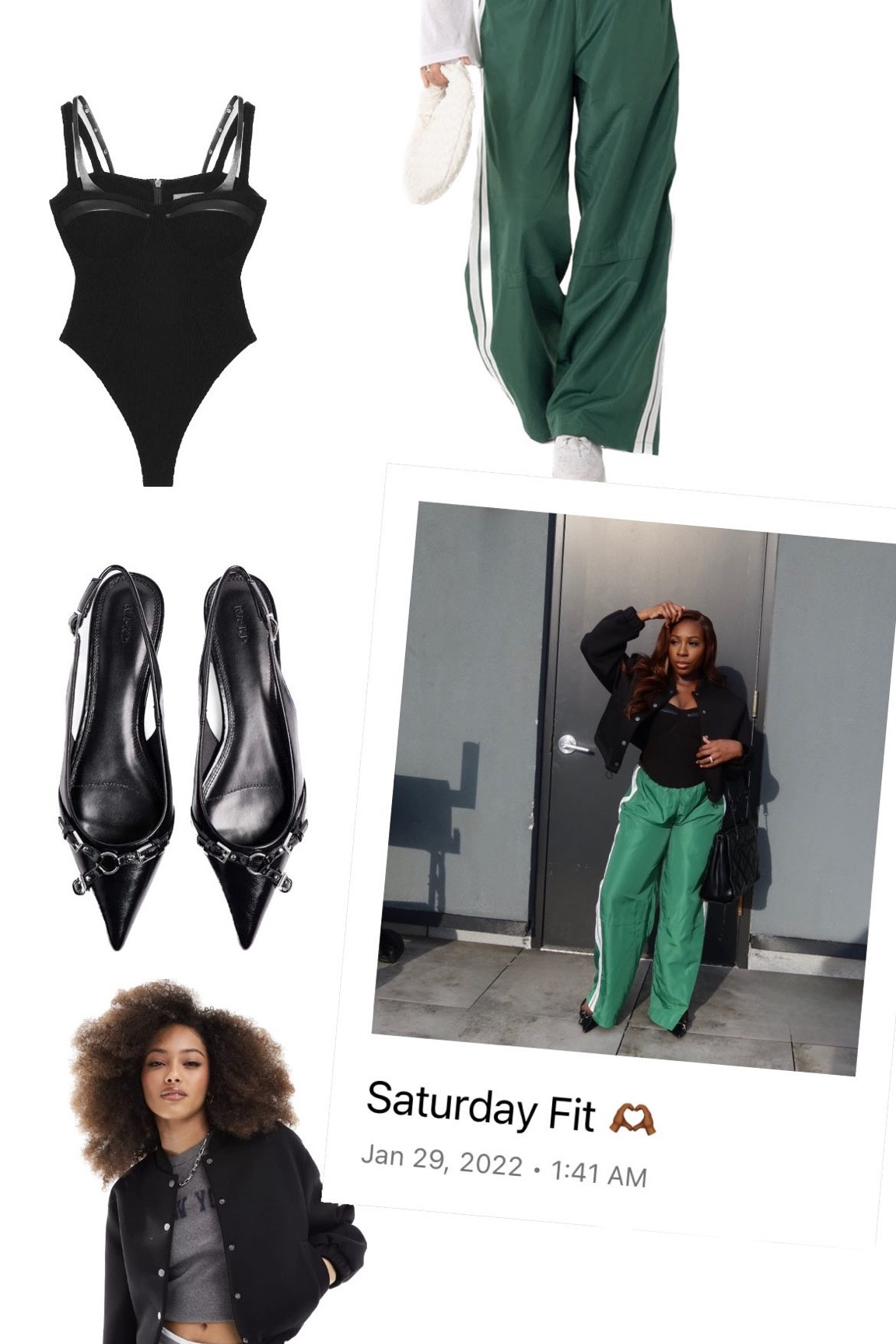 Saturday Fit! Love me a sporty edgy look 🫶🏾. 
#ootd #nyccreator #ootdblackgirl #sportyootd #nycinfluencer