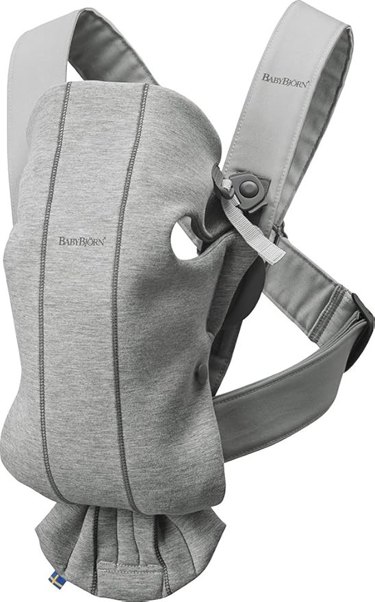 BABYBJÖRN Baby Carrier Mini, 3D Jersey, Light Grey | Amazon (US)