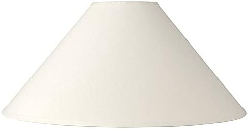 Large 23" Bottom Empire Lamp Shade Linen Chimney White 6" Top x 13.5" High Spider with Replacemen... | Amazon (US)