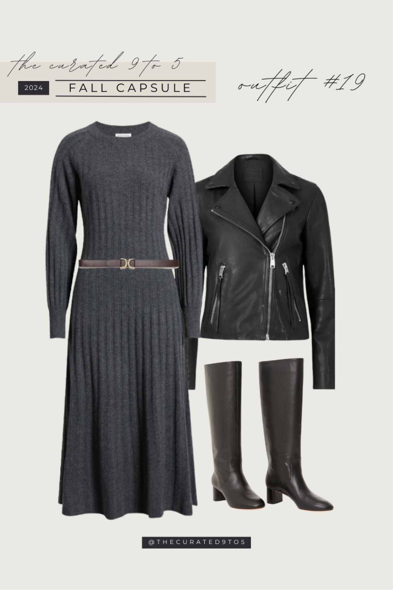 TC9T5 2024 Fall Capsule | Outfit #19

Fall capsule, capsule collection, fall outfit, women’s fall style, ribbed dress, long dress, leather jacket, skinny belt, tall boots, leather boots

#LTKStyleTip #LTKShoeCrush #LTKSeasonal
