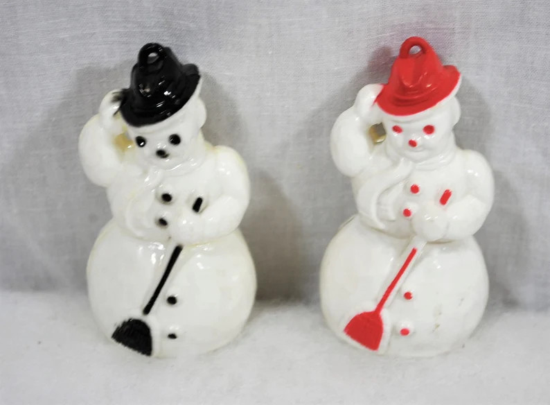 Vintage Frosty Snowman Ornaments Brooms and Top Hats Lot of | Etsy | Etsy (US)