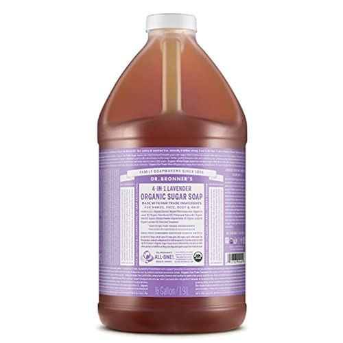 Dr. Bronner's - Organic Sugar Soap (Lavender, 64 Ounce) - Made with Organic Oils, Sugar and Shika... | Amazon (US)