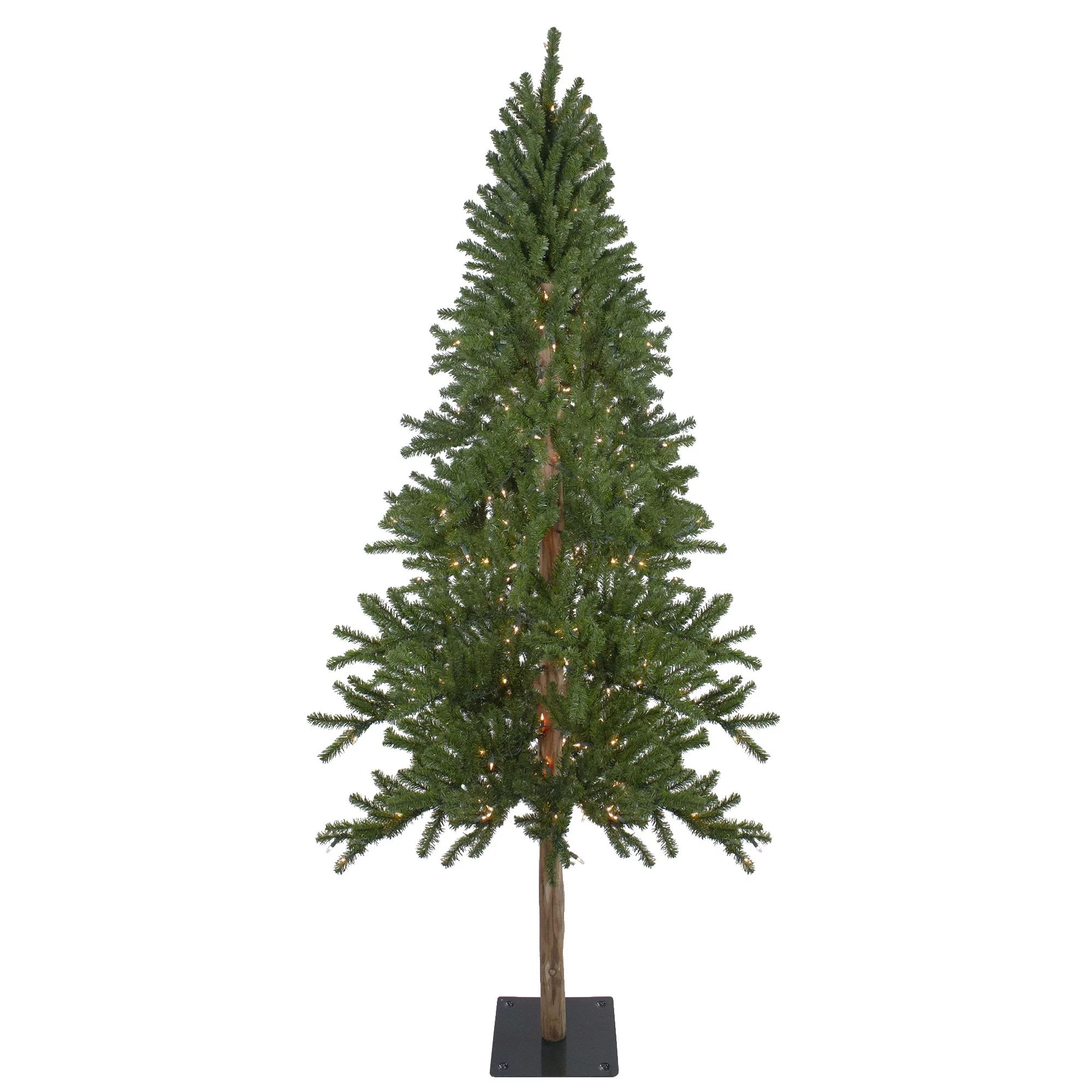 Northlight 7' Pre-Lit Medium Alpine Artificial Christmas Tree, Clear Lights - Walmart.com | Walmart (US)