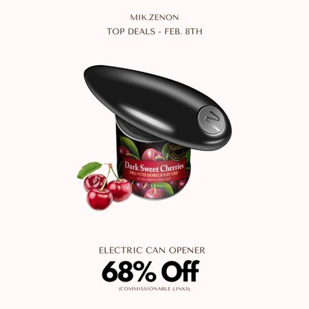 Price Drop Alert 🚨 This hands free electric can opener is 68% off. It uses unique blade technology leaving no sharp edges and is easy to clean and store!

#LTKhome #LTKsalealert #LTKunder50