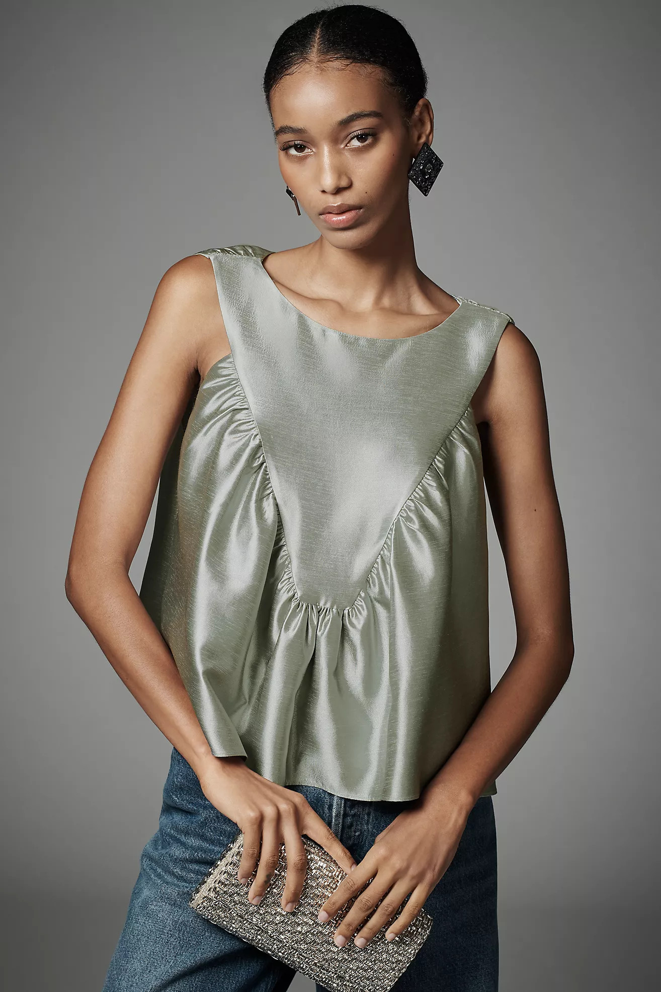 Mare Mare Shirred Swing Tank | Anthropologie (US)